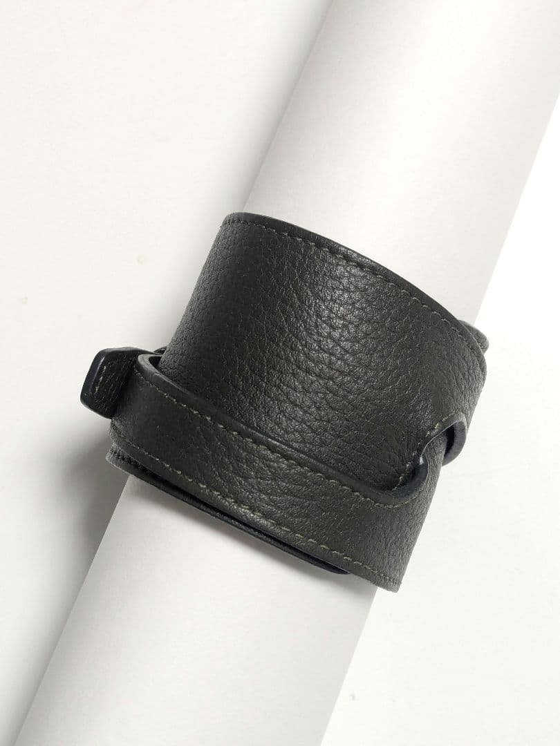 RAF SIMONS ラフシモンズ　レザーベルトバングル イタリア製