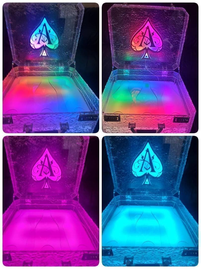 アルマンド ディスプレイ LED アタッシュ ケース シャンパン ライト　.