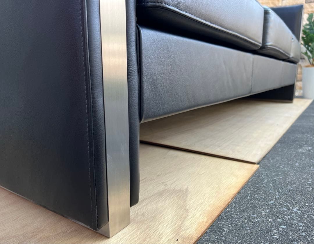 FLACE フレイス　本革　3Sソファ　ソラリオ　 68万　モダン　3人掛け