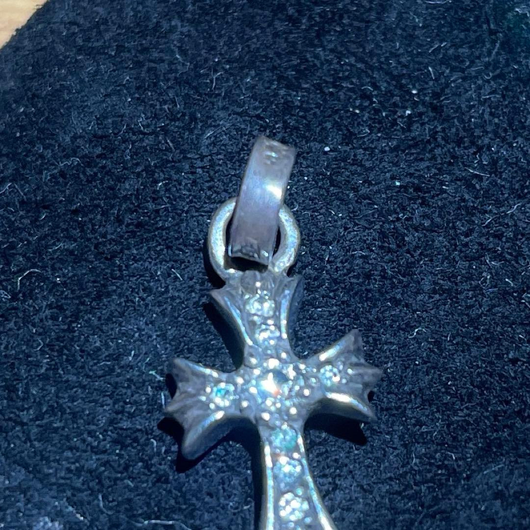 クロムハーツ　クロスベビーファット　パヴェダイヤ