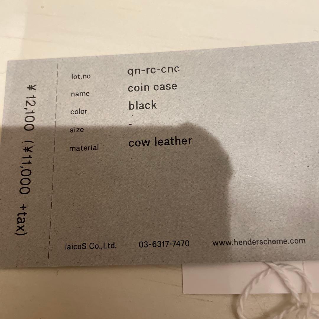 タグ付き新品！ Hender Scheme Coin Case BLACK