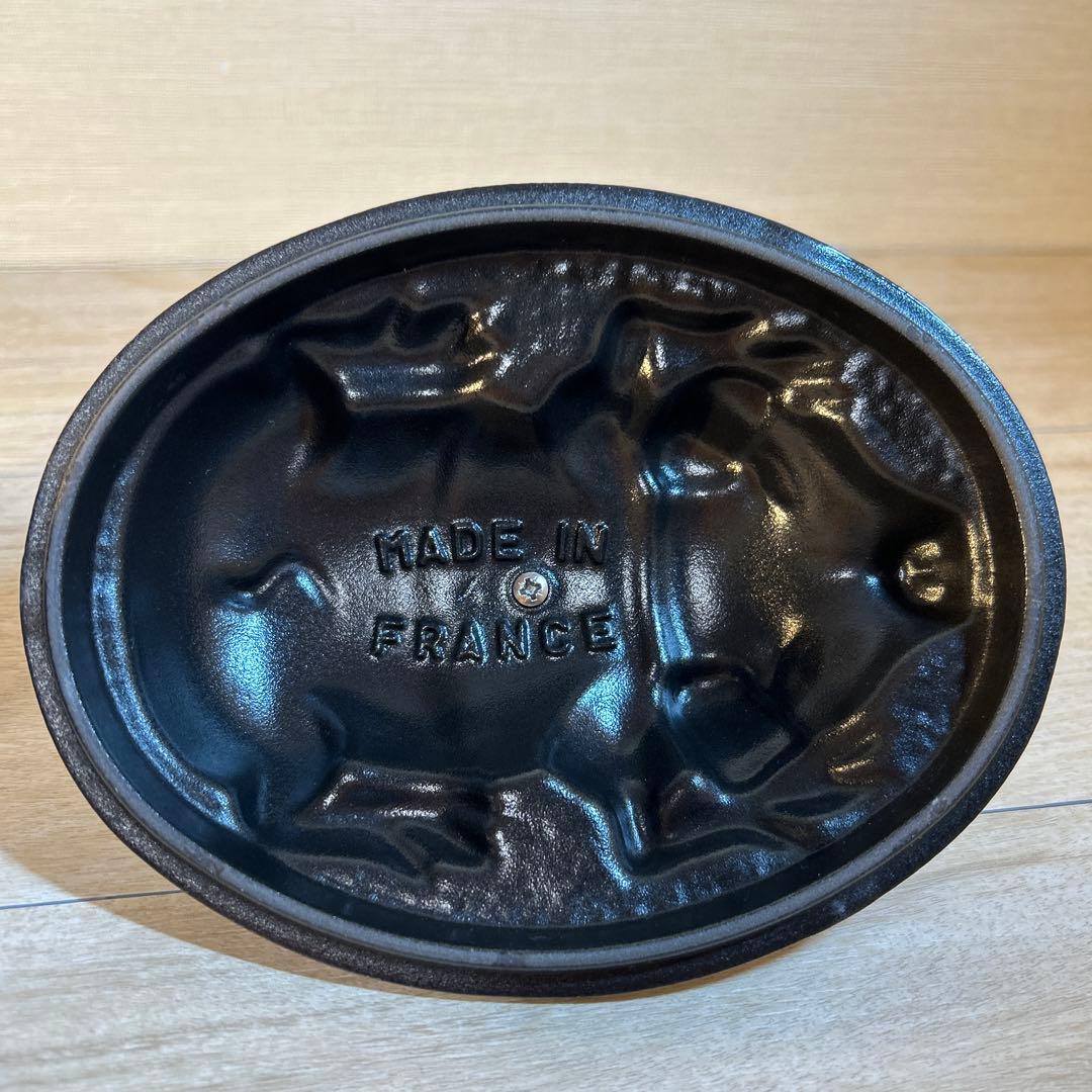 STAUB ストウブ　ピギーココット グレー　両手鍋　鍋　オーバル　17cm