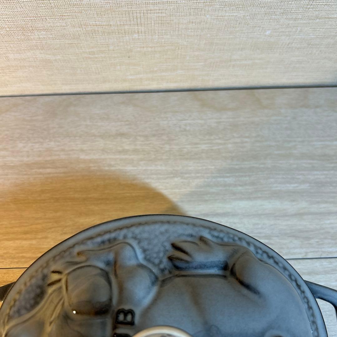 STAUB ストウブ　ピギーココット グレー　両手鍋　鍋　オーバル　17cm