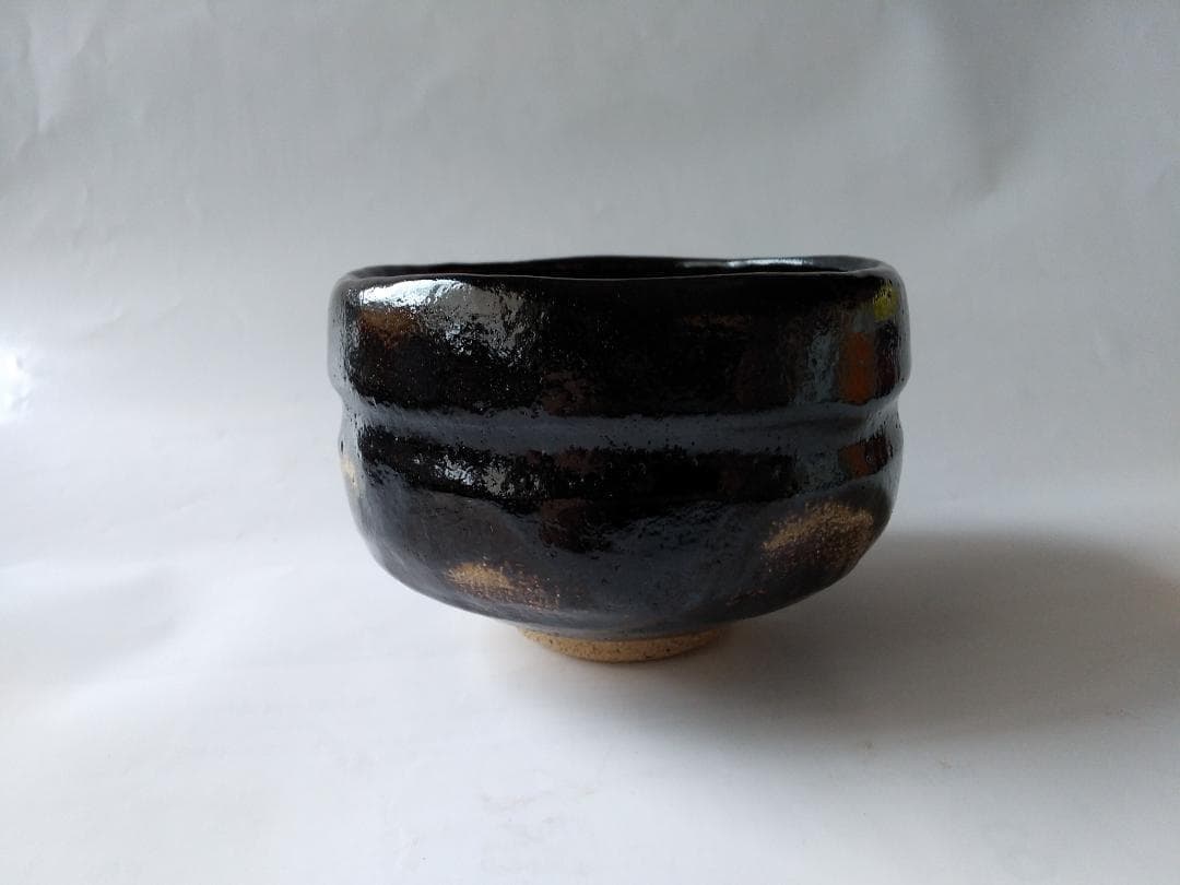 佐々木松楽 黒楽茶碗 前大徳 高橋悦道 書付 銘『 松籟 』 共布 共箱 新品