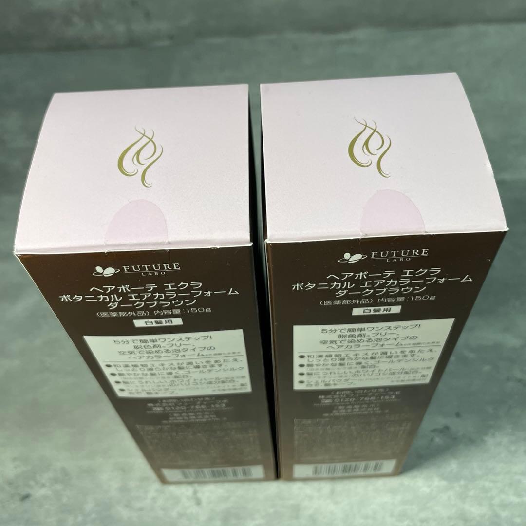 【新品】 ヘアボーテ エクラ ボタニカル エアカラーフォーム ダークブラウン