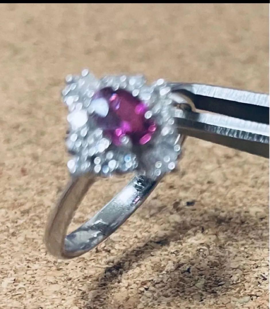 【SALE】ルビー ダイヤ プラチナ リング 指輪 ！ Pt900