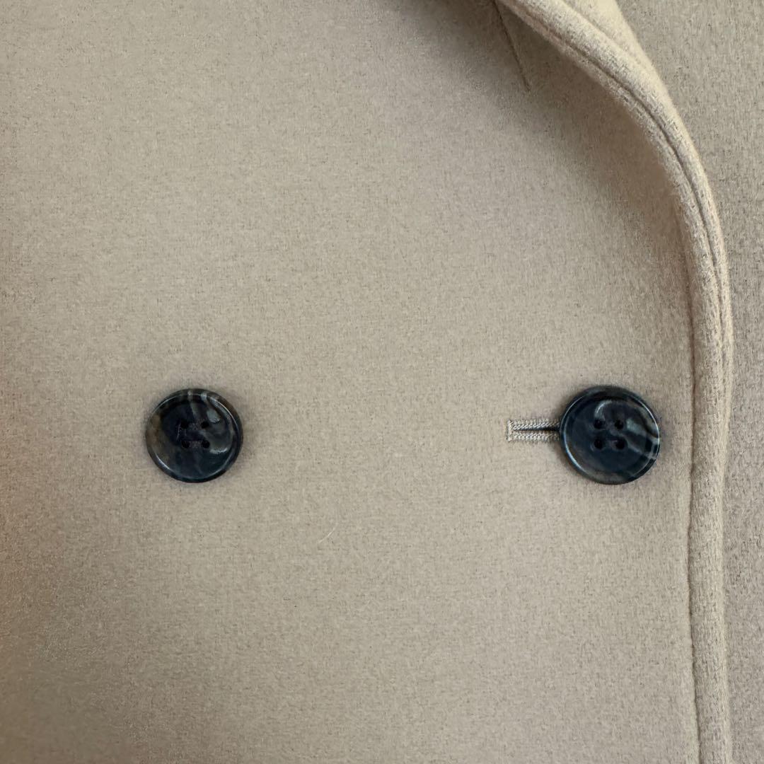 STUDIOUS カシミヤ混ダブルボタン チェスターコート