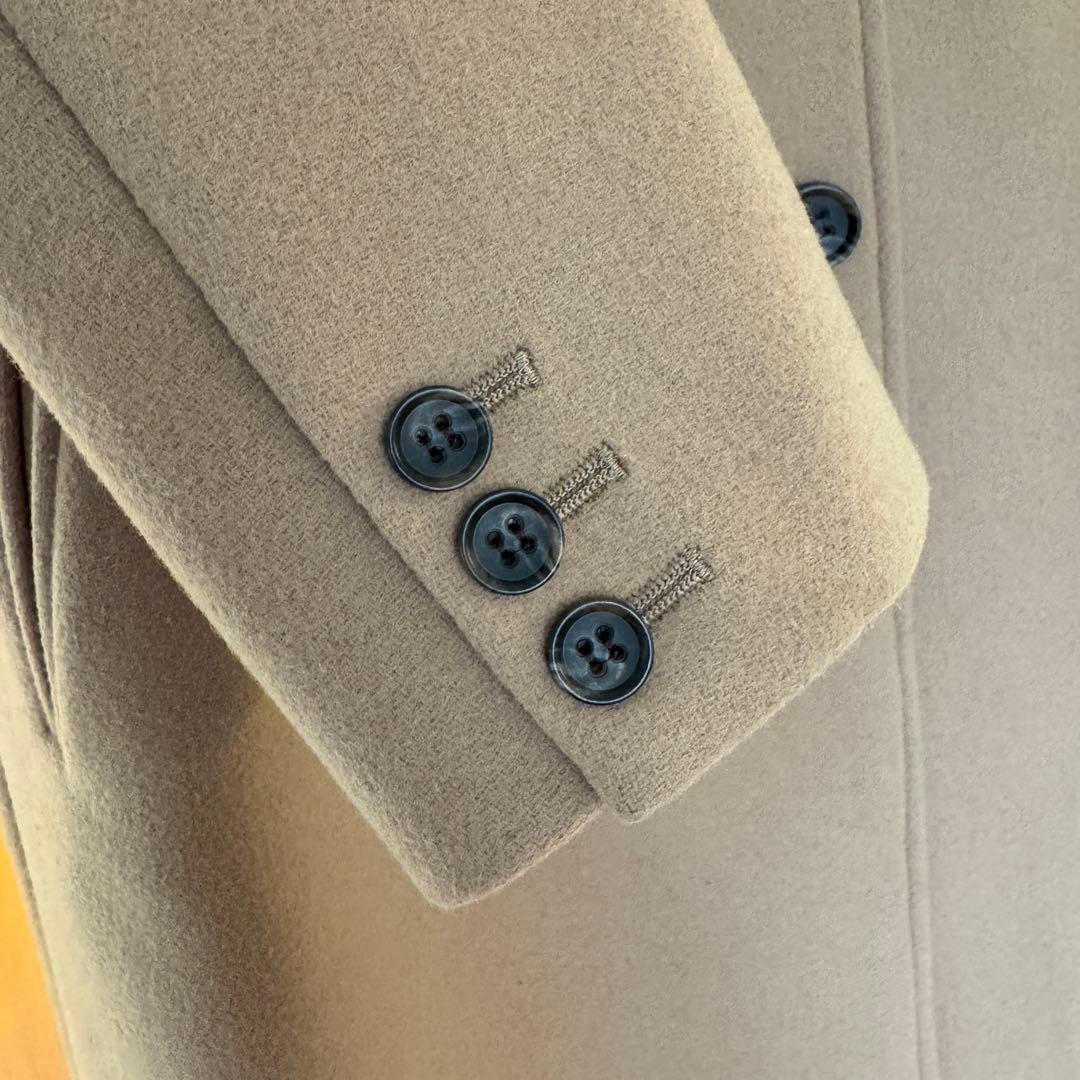 STUDIOUS カシミヤ混ダブルボタン チェスターコート