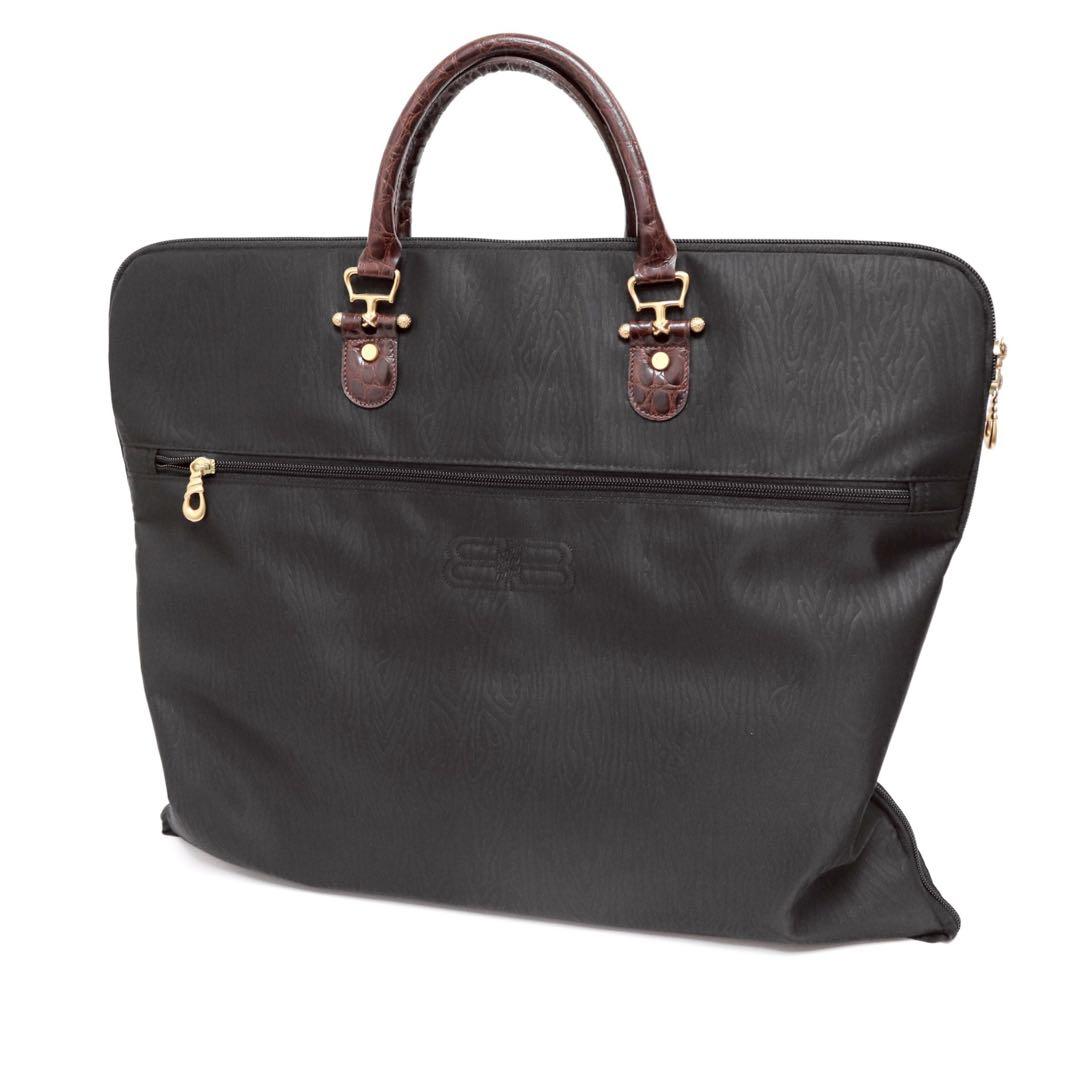 極美品　バレンシアガ　スーツケース　ガーメントバッグ　ビジネス　ナイロン　レザー