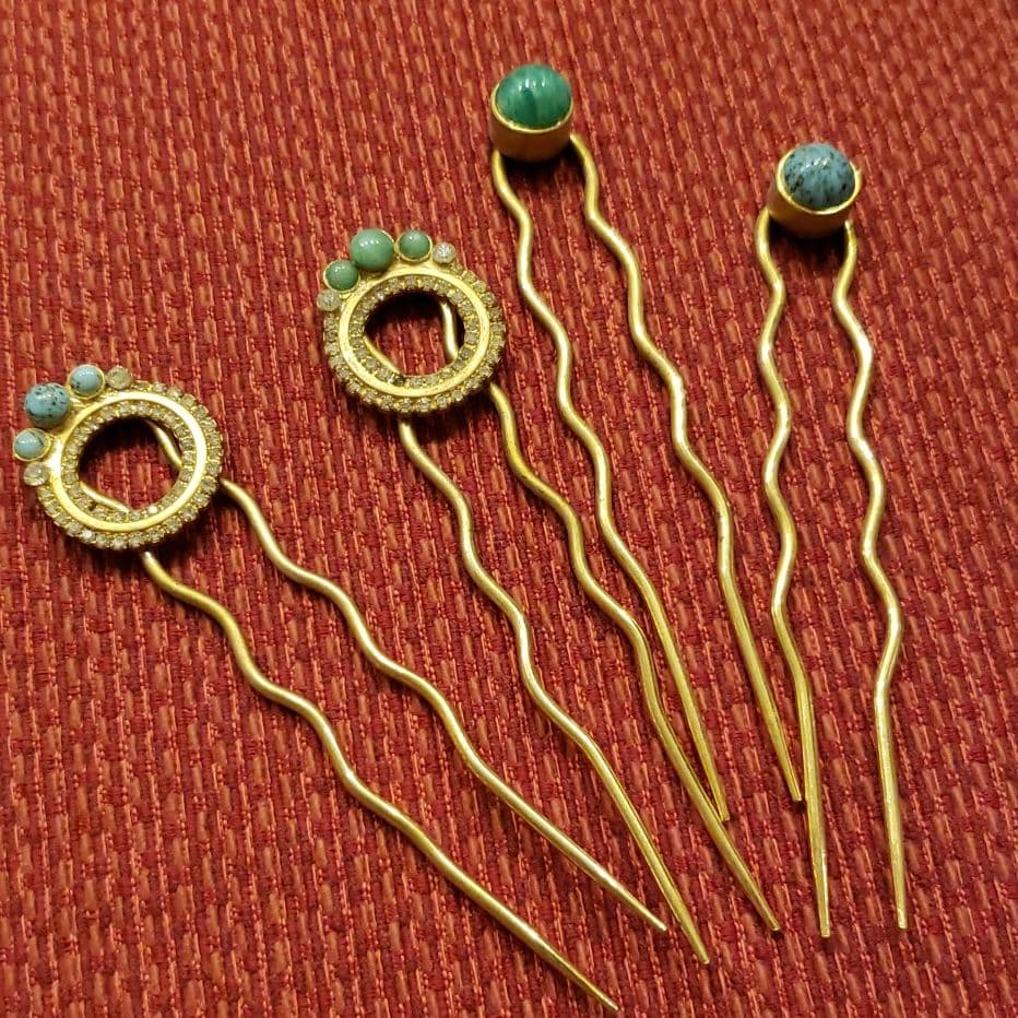 アンティーク　ヴィンテージ　髪飾り かんざし　4本セット