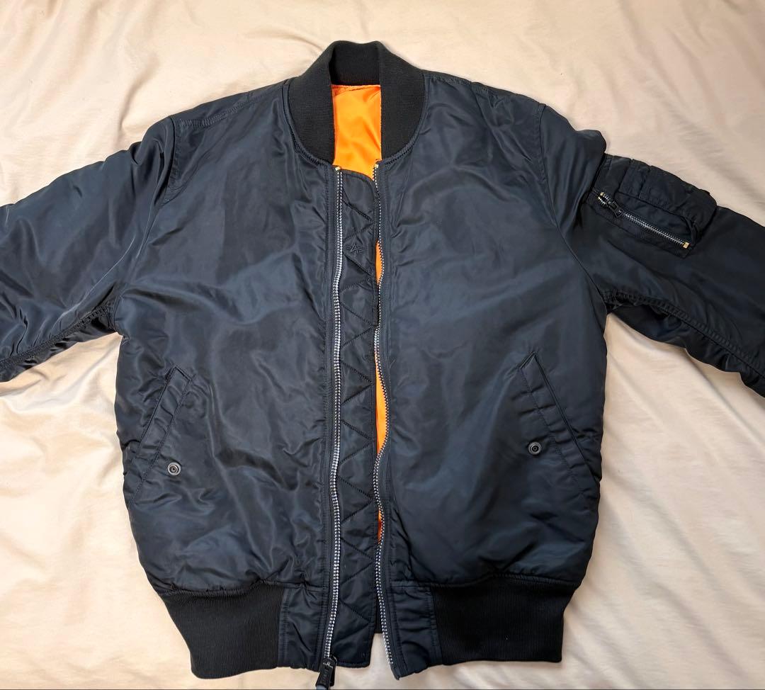 Alpha Industries MA-1 Lサイズ ブラック