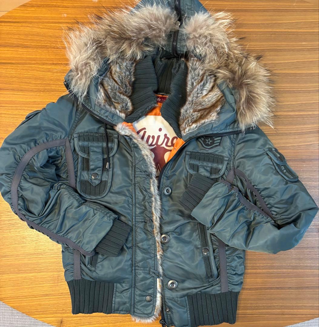 AVIREX アヴィレックス N-2B フライトジャケット リアルファー S