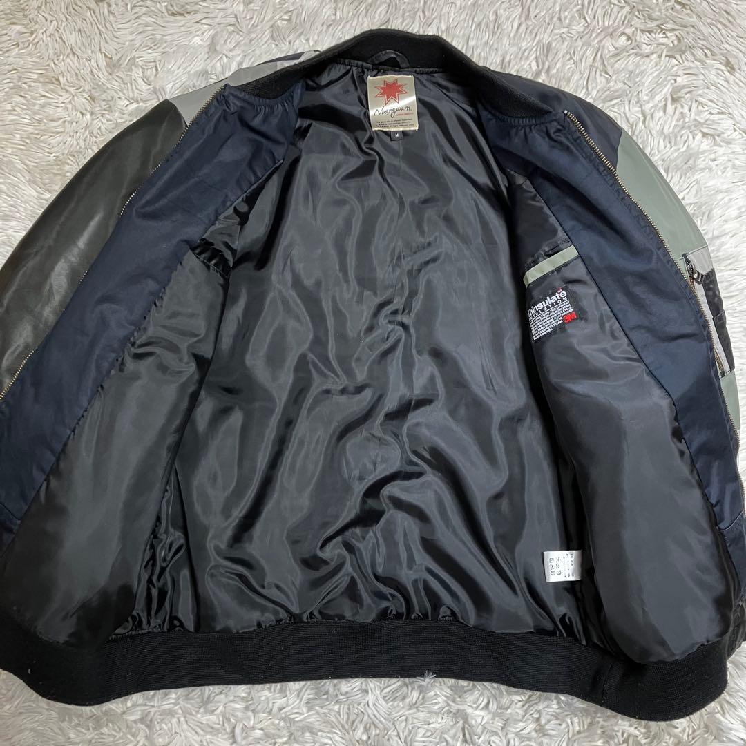 【希少】ナスングアム　フライトジャケット　ma-1 再構築　バリオスブルゾン