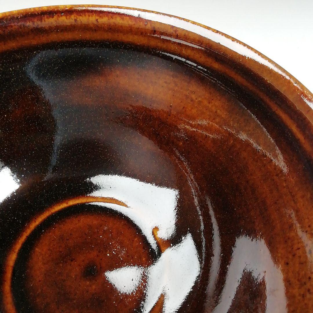 Ｗ１３５　数茶碗　五客『天目色絵つぼつぼ画』『清閑寺窯　杉田祥平 造』　共箱