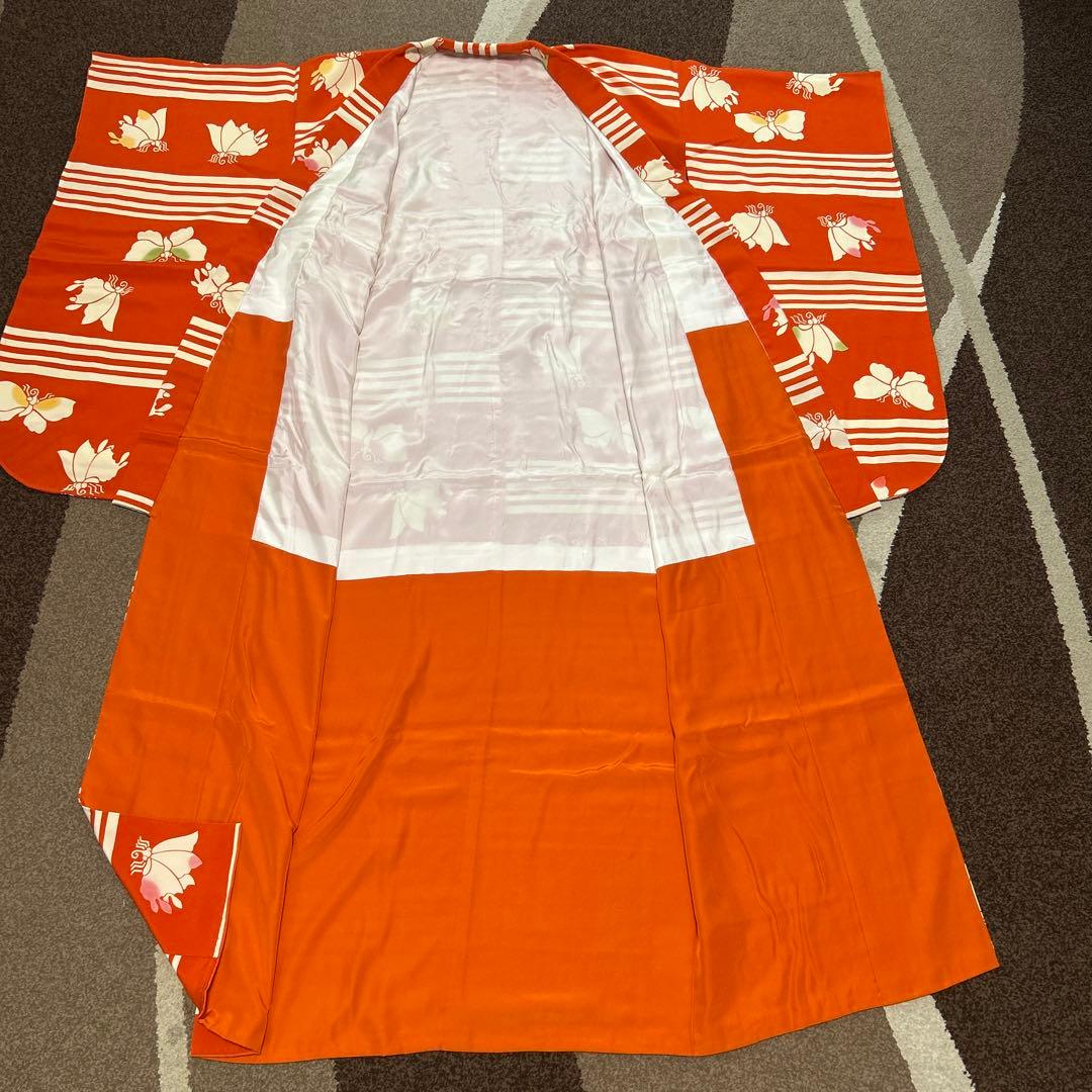 大幅値下げ！　七五三 女の子 7歳 着物　反物仕立て・2着 長襦袢・帯