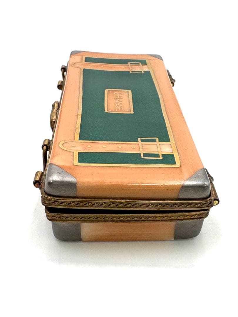 リモージュ　猟銃　ケース　シカ　トリンケットボックス ピルケース　小物入れ