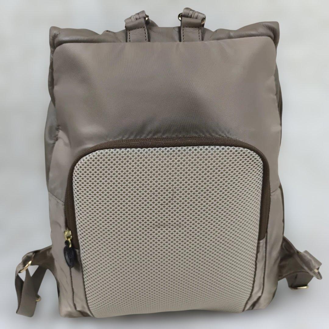 ✨極美品✨ カナナプロジェクト HANAシリーズ リュック レザー ベージュ