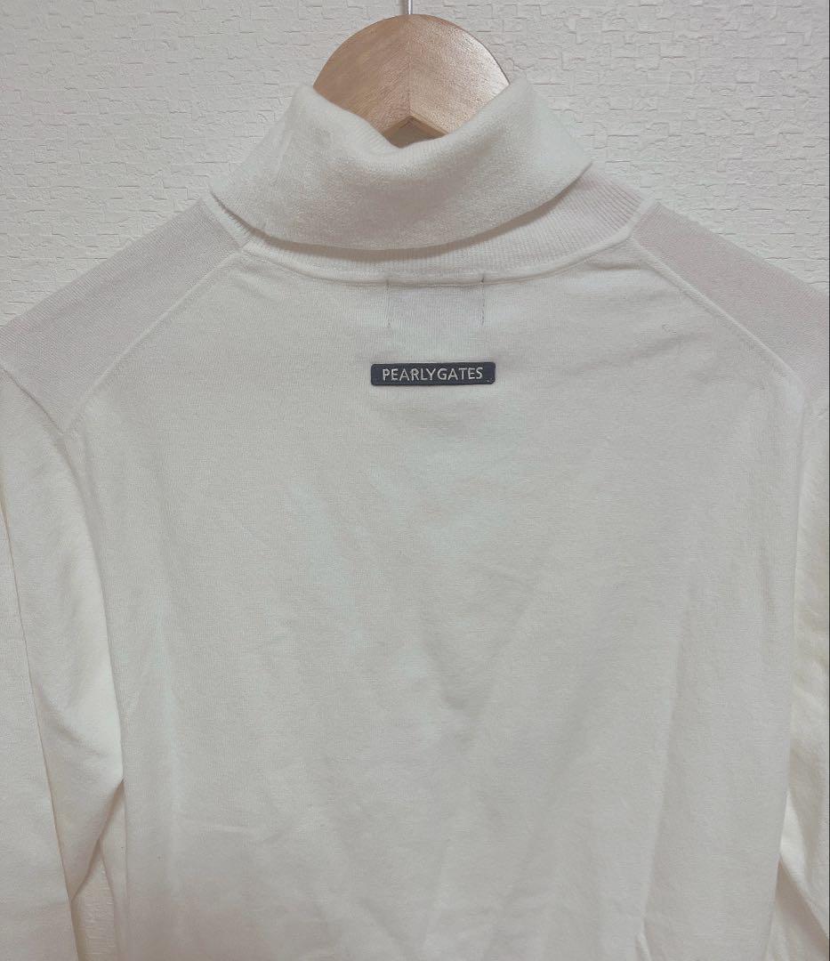 パーリーゲイツ カシミアタッチ タートルニット　5