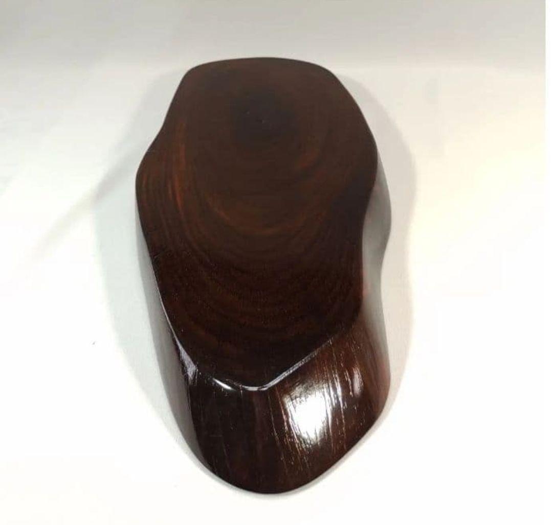 【希少・蔵出し】本紫檀 芯材 無垢 平花台 高級唐木 日本製