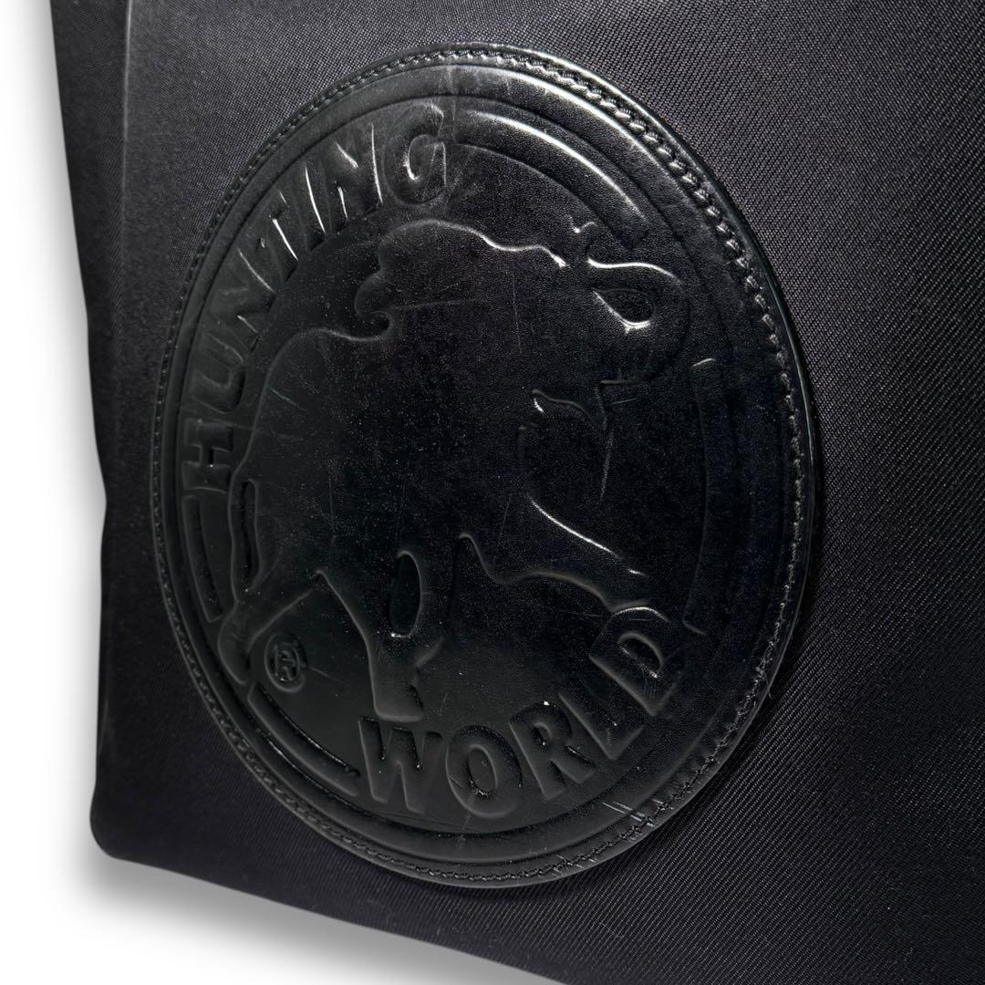 《美品》ハンティングワールド トートバッグ レザー 大容量 A4 ビックロゴ