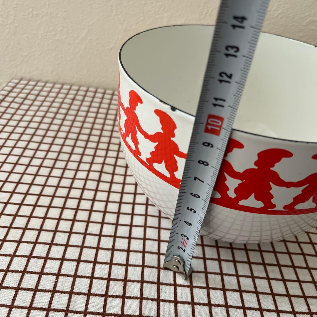 北欧ヴィンテージ　ARABIA アラビア FINELフィネル トムテ ホーロー