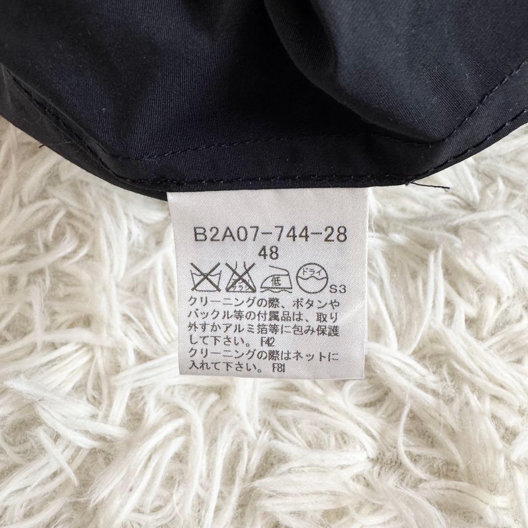 美品　大きいサイズ2XL バーバリーロンドン　トレンチコート　ノバチェック　黒