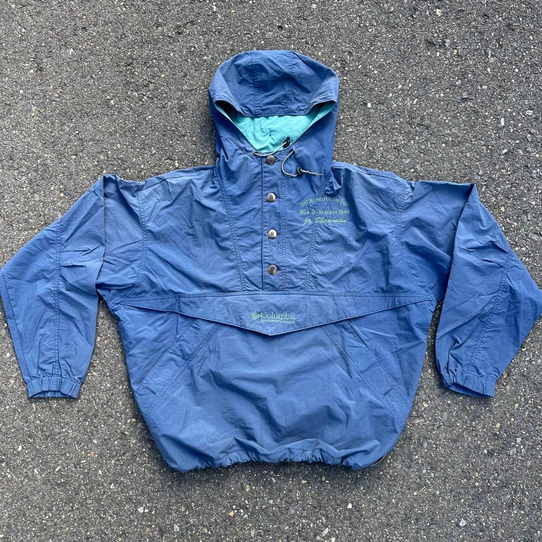 【超レア】90s コロンビア Columbia 白タグ アノラックパーカー L