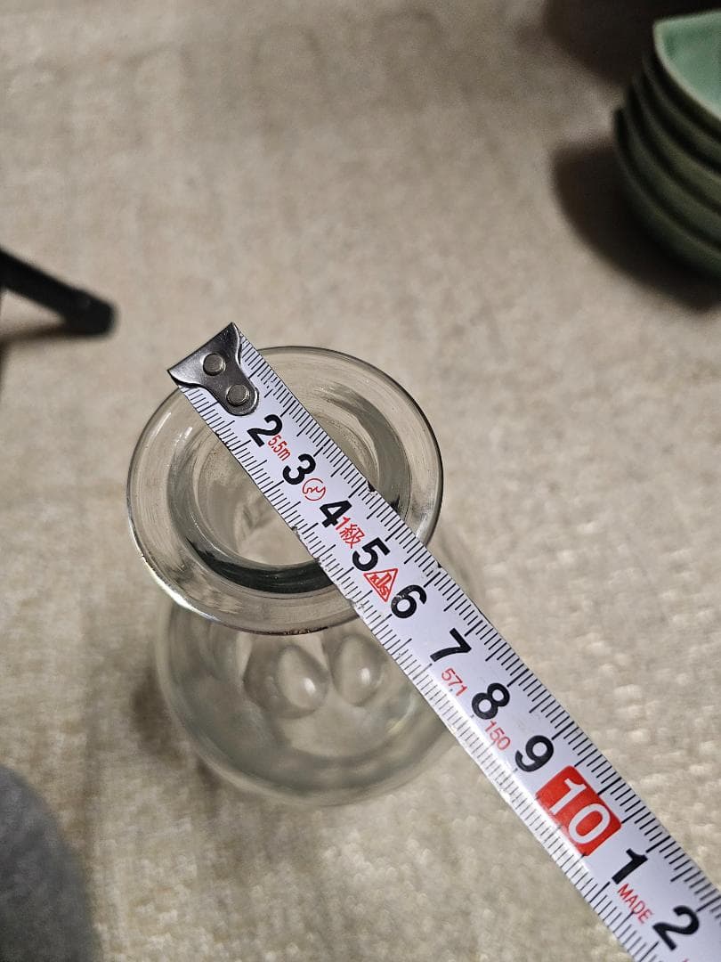 大正から戦前 ウランガラス デキャンタ カットガラス