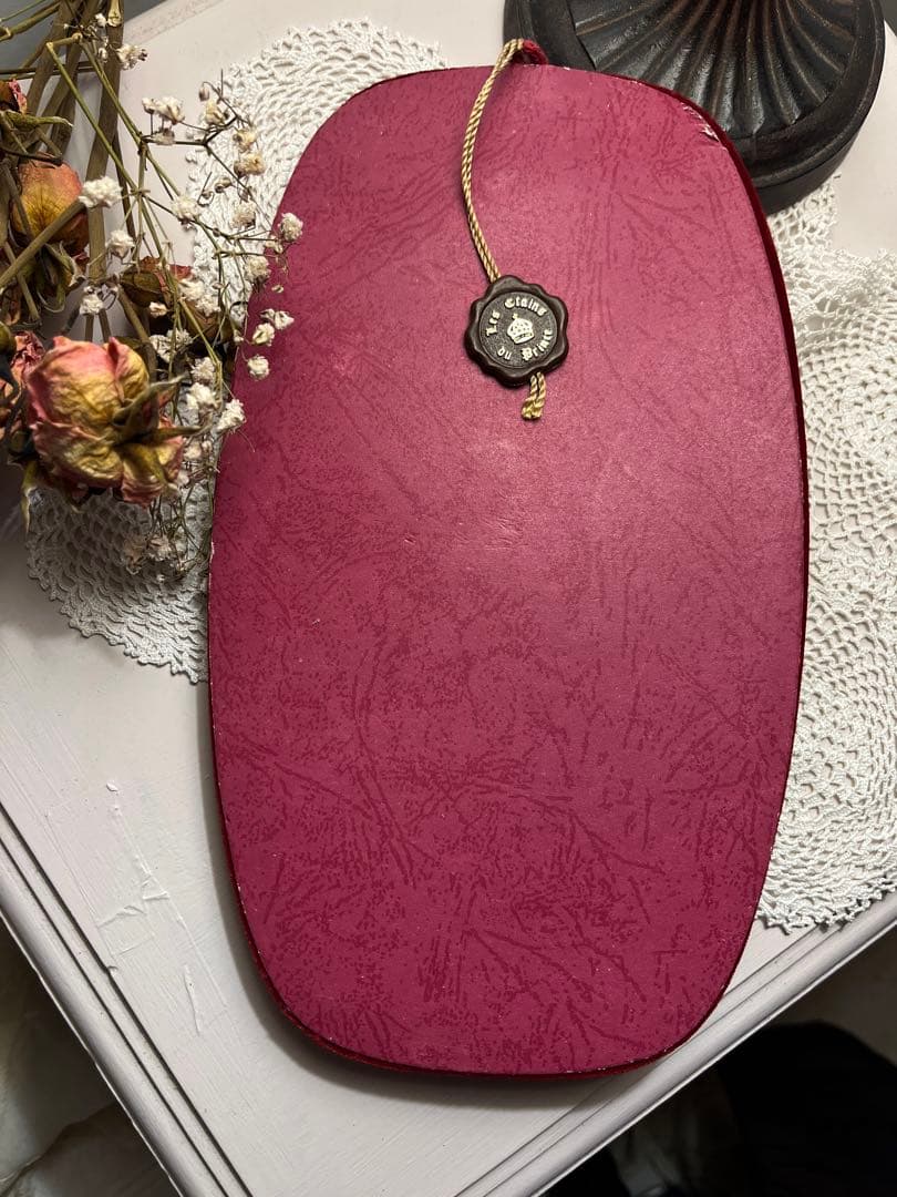 ◆フランスアンティーク｜手彫りピューター製E額壁掛け手作り置物王妃姫パリ貴族