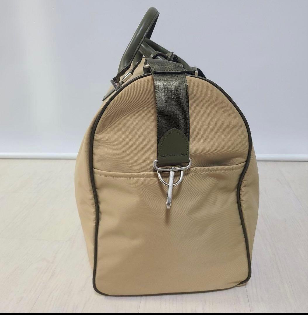 アニエスベー ボストンバッグ 2way ベージュ　ナイロン　レザー