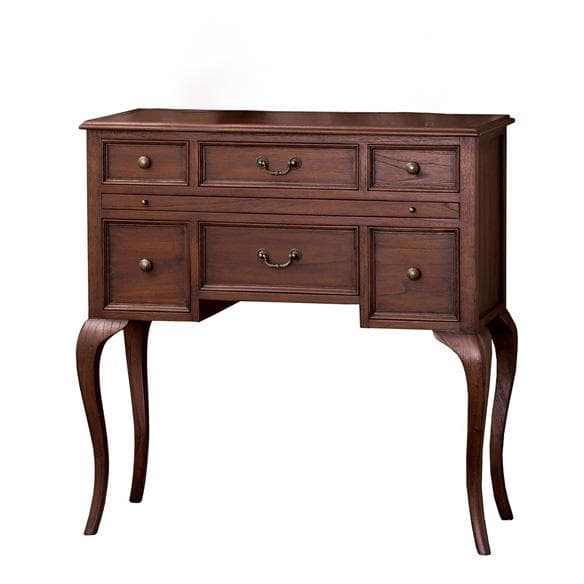 英国スタイル スライドテーブル付コンソールチェスト W90