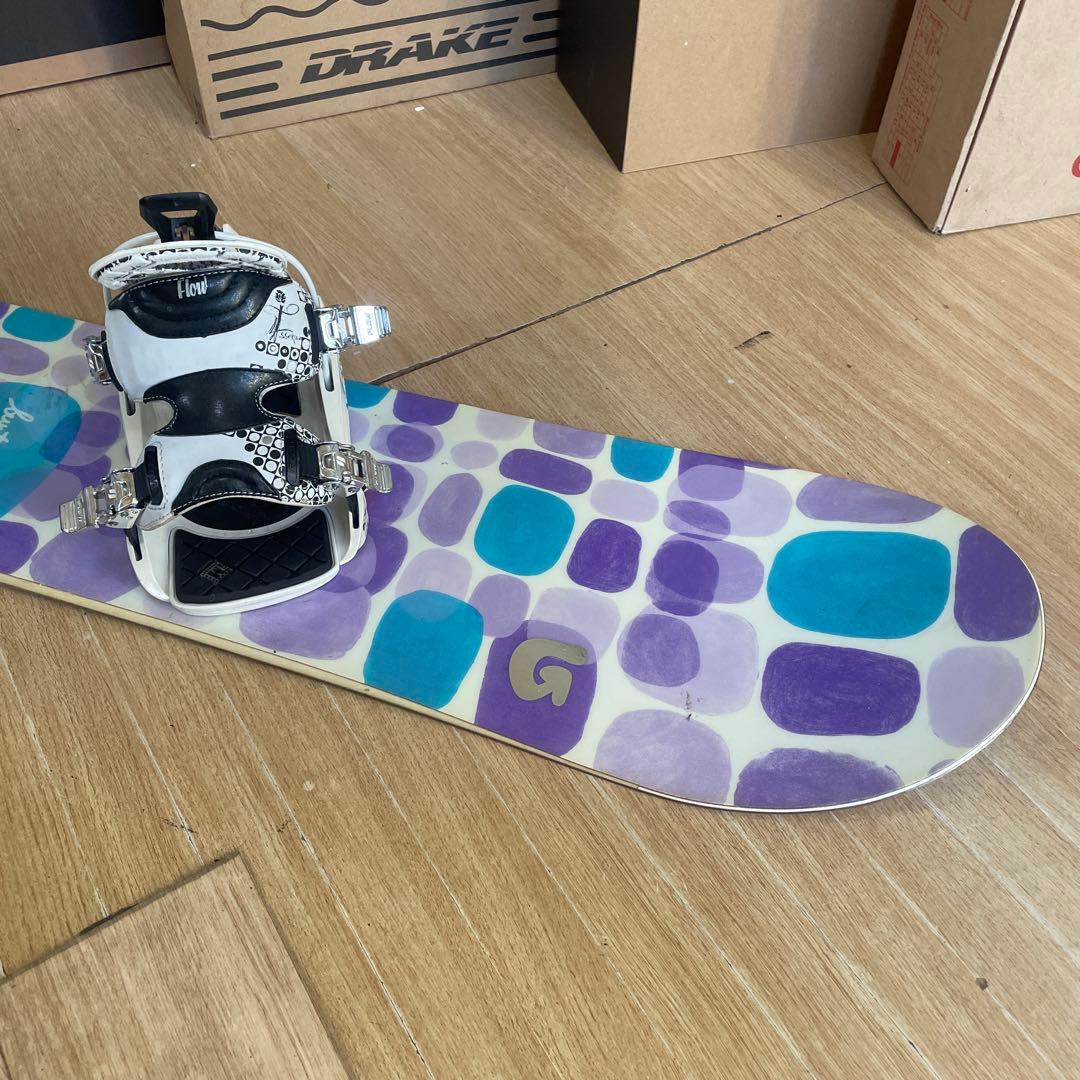 BURTON×FLOW　バートン　フロー　バインディング付　スノーボードセット