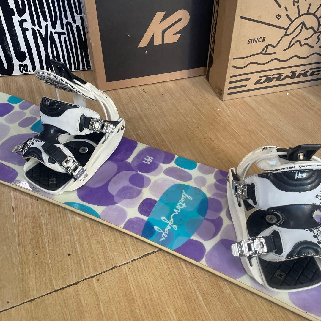 BURTON×FLOW　バートン　フロー　バインディング付　スノーボードセット
