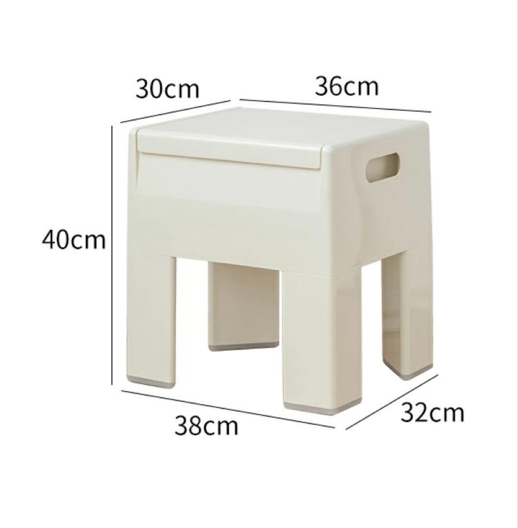 韓国✴︎アイボリー 収納付きサイドテーブル