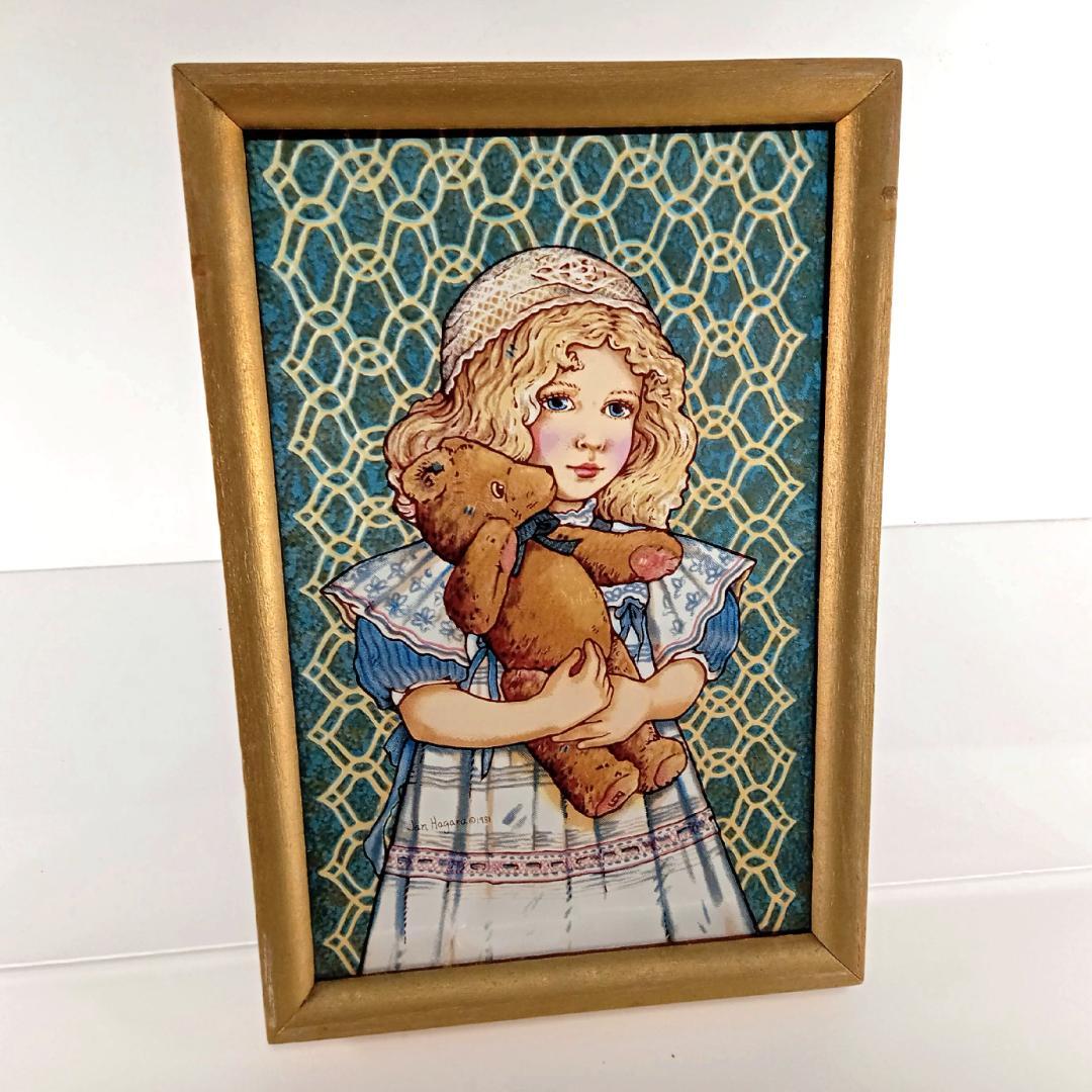 ジャン・ハガラ ステンドグラス 少女とお人形 アン　グラスマスターズ社