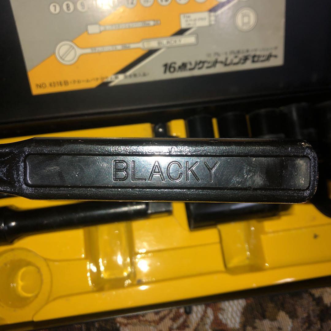 工具　ブラッキー　黒　クロバナ　クロモリ　ソケット　ラチェット　廃盤　メンテ