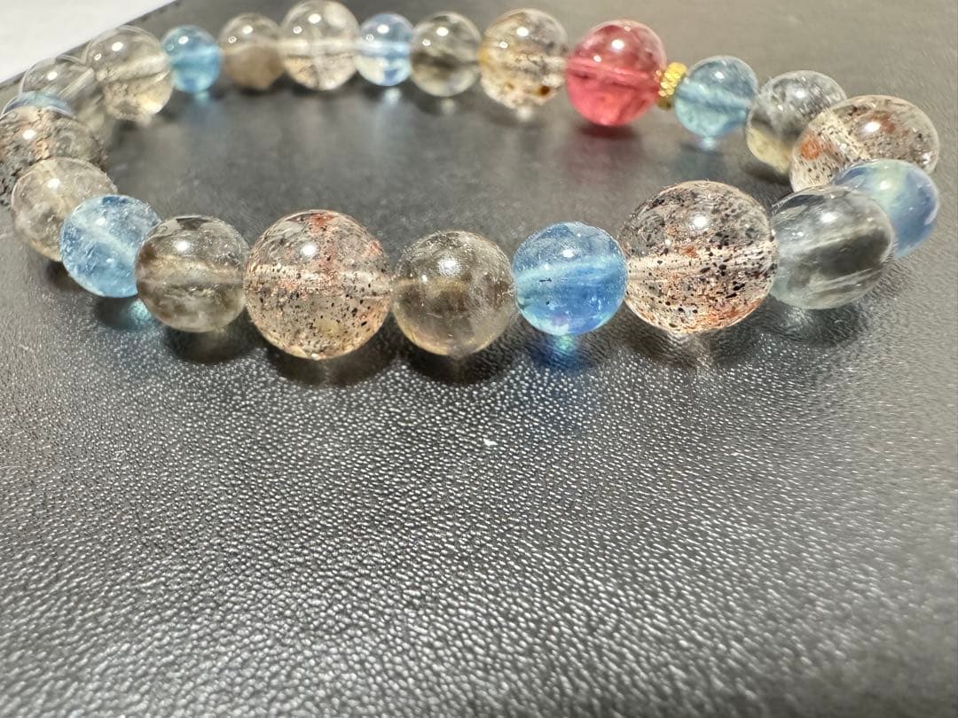 トルマリン アクアマリン ブレスレット