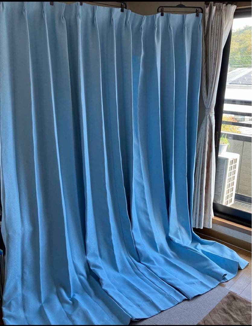 ニトリ防炎カーテンセット