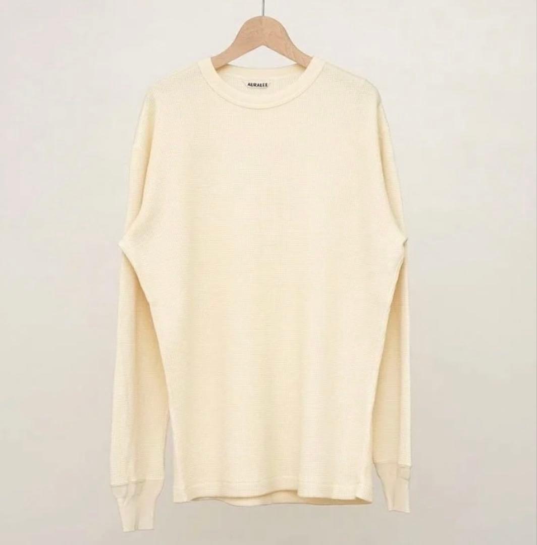【新品未使用/AURALEE】 WOOL COTTON THERMAL P/O
