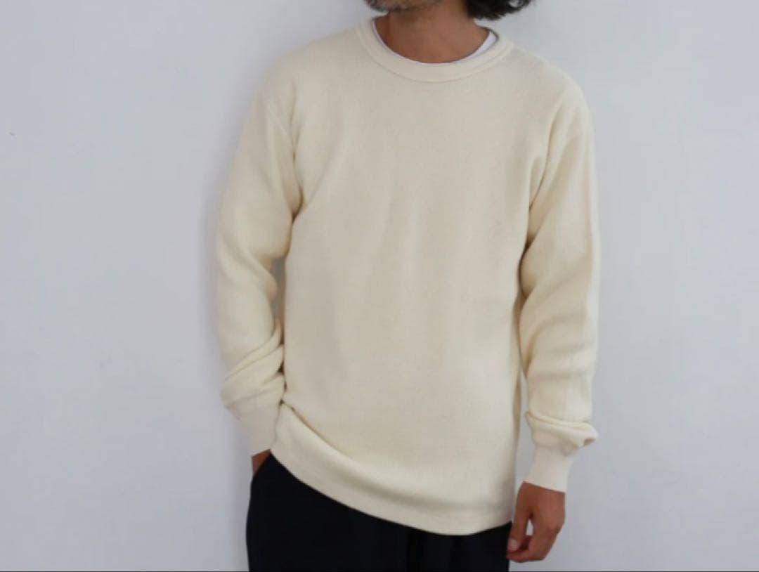 【新品未使用/AURALEE】 WOOL COTTON THERMAL P/O