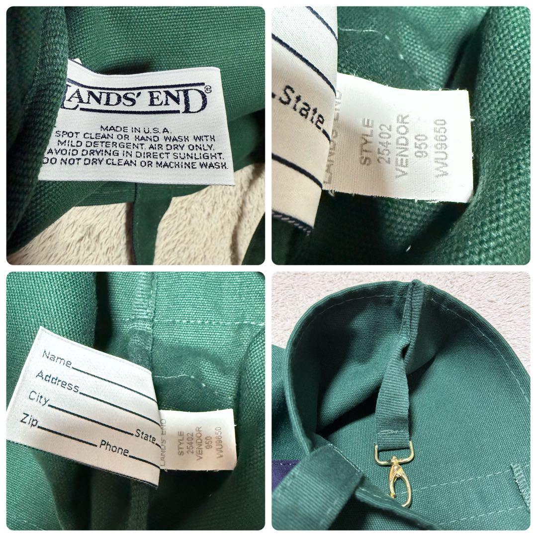 デッドストック90s USA製 LANDS' ENDキャンバストートバッグ