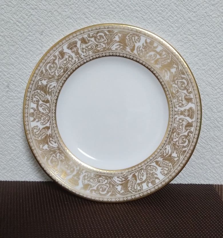 ウェッジウッド・フロレンティーン ゴールド プレート『15.3cm』
