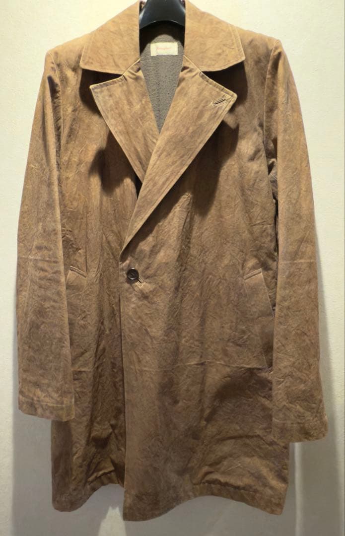 美品 Jurgen Lehl (ババグーリ) 柿渋染めコートMsize