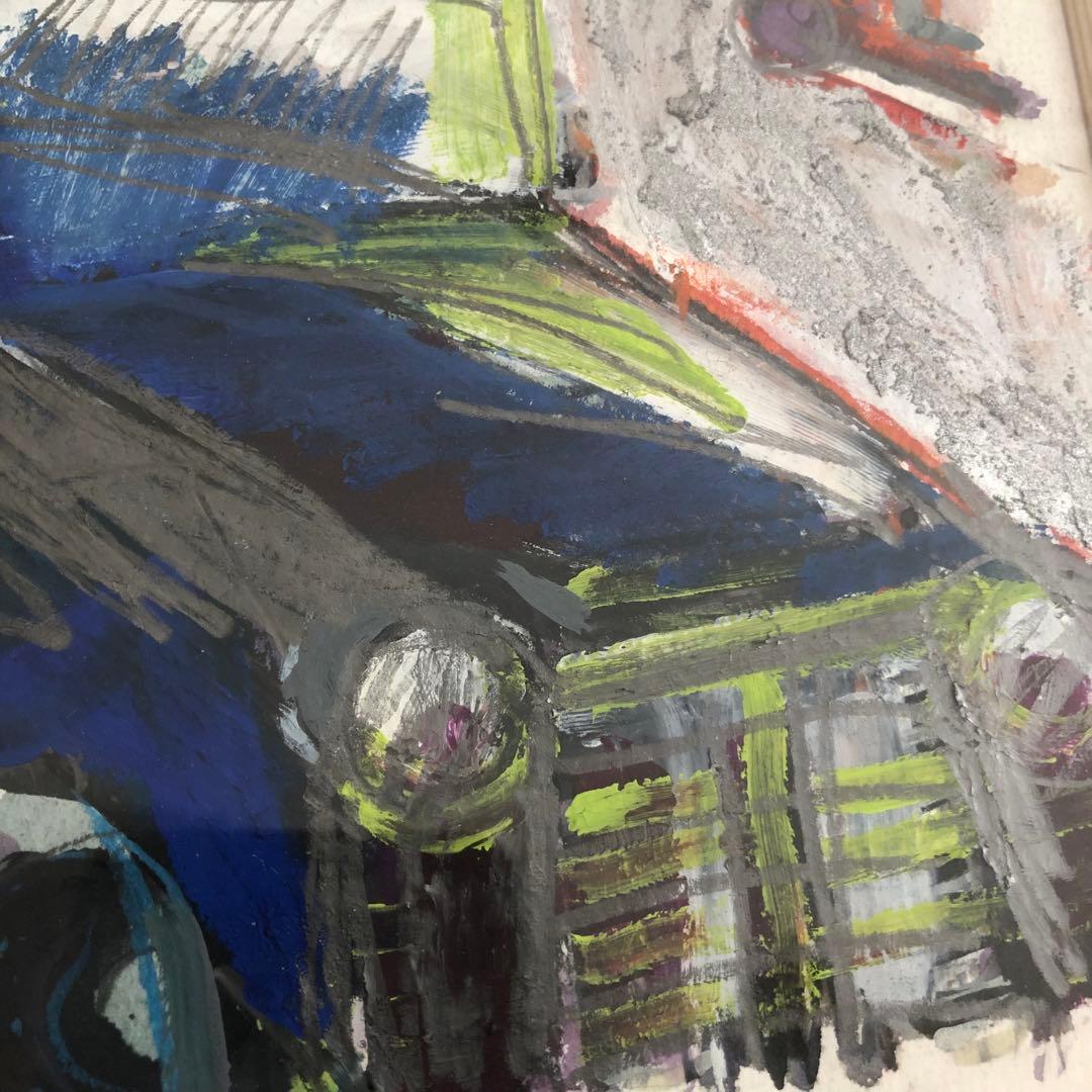 森岡完介作品　絵画　自筆絵　サインあり