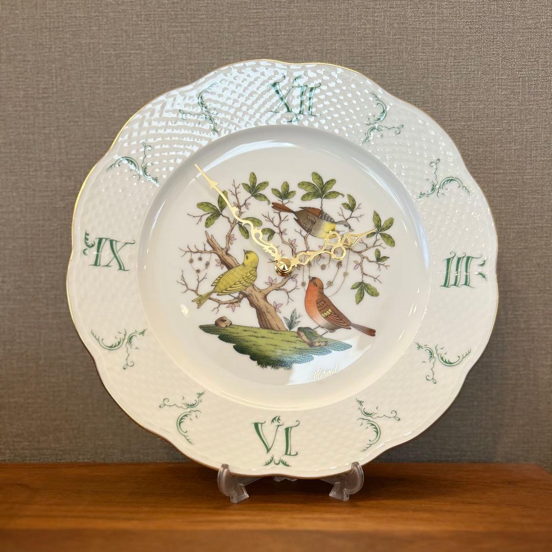 ヘレンド　ロスチャイルド・バード　ウォールクロック　掛時計Herend