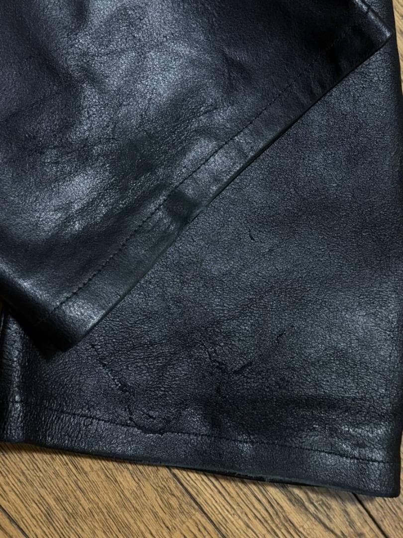 ハーレーダビットソン 70120 ブーツカット レザーパンツブラック本革 34