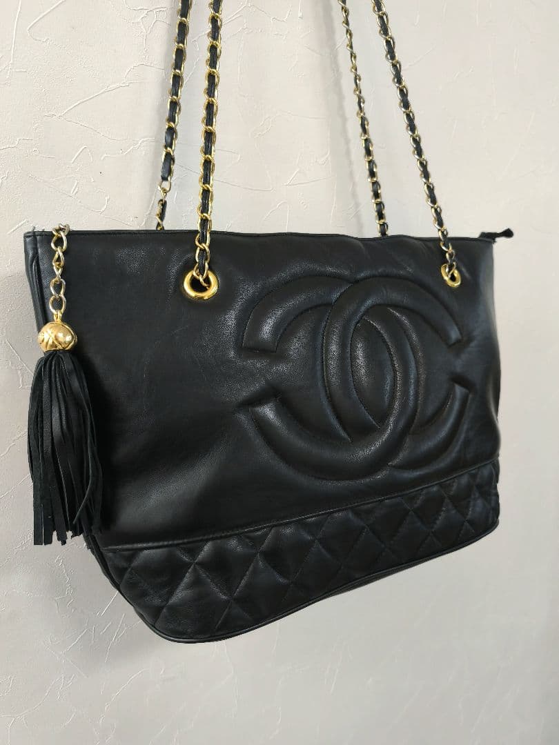 【極上の手触り】ラムスキン ダイヤキルト チェーンショルダーバッグ