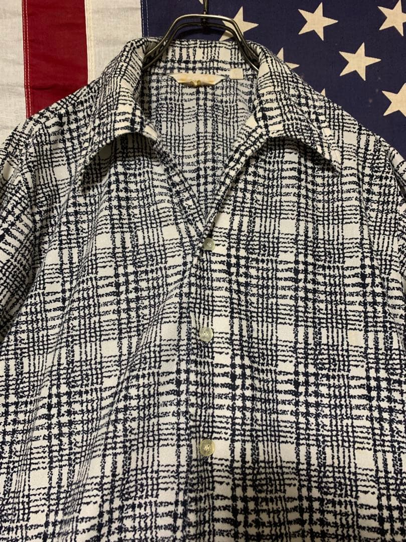 トップス 60s vintage USA Italian collar shirt L