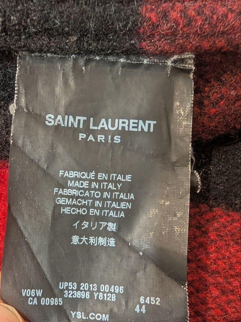 【最終値下げ】SAINT LAURENT サンローランチェックジャケット エディ