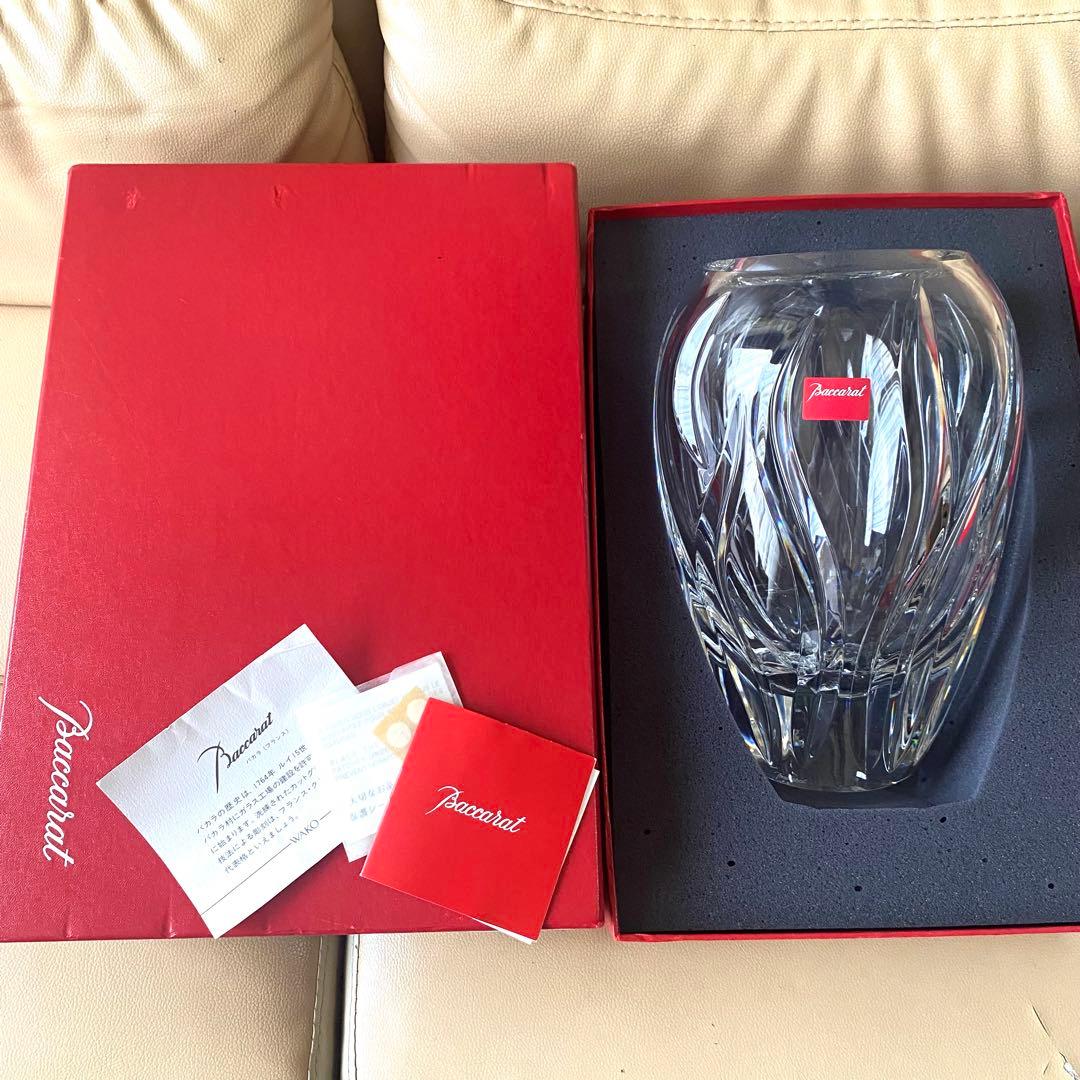 未使用☆バカラ☆TOURNESOL☆大型フラワーベース☆